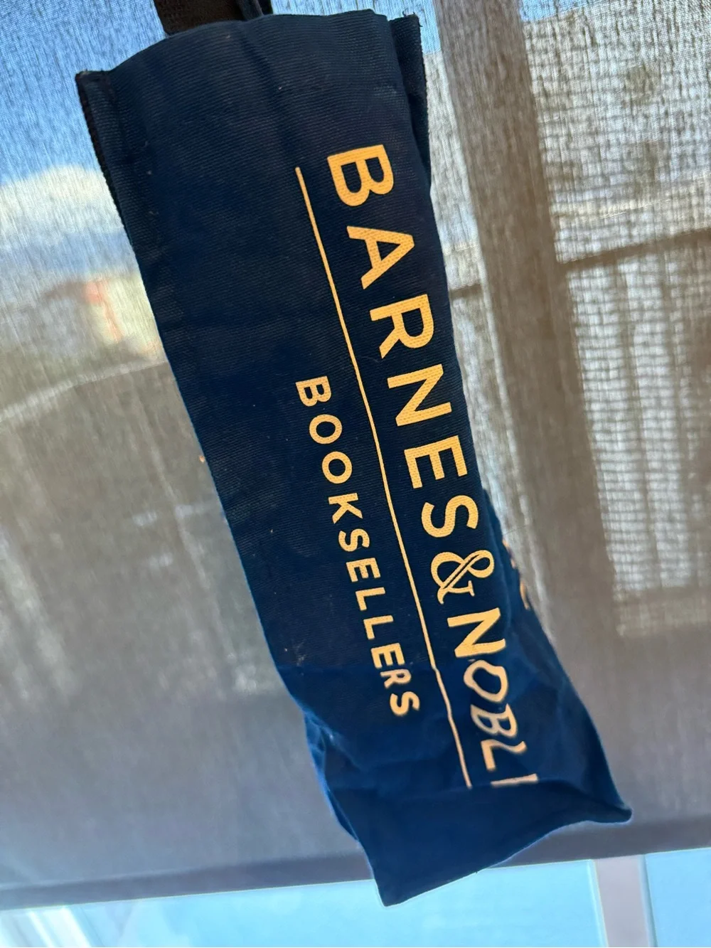 Barnes and Noble Blue Canvas Reusable Tote Bag 100% Cotton A Bag Of Books B&N